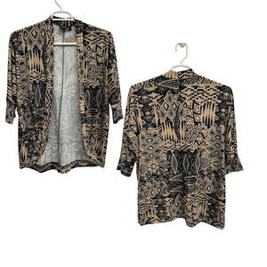 Eye Candy Women’s Plus Size 1X Open Front Cardigan/Caftan Southwest Print